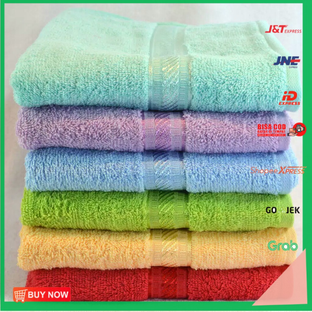 Handuk Merah Putih Tanggung Besar 60x120 MURAH ECER dan GROSIR by Terry Palmer ֍ SSELLER ֍