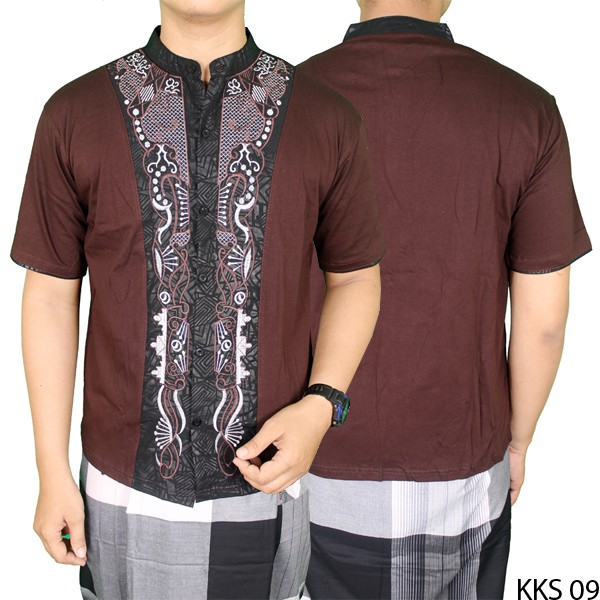 Baju Koko Bordir Lengan Pendek - KKS 09