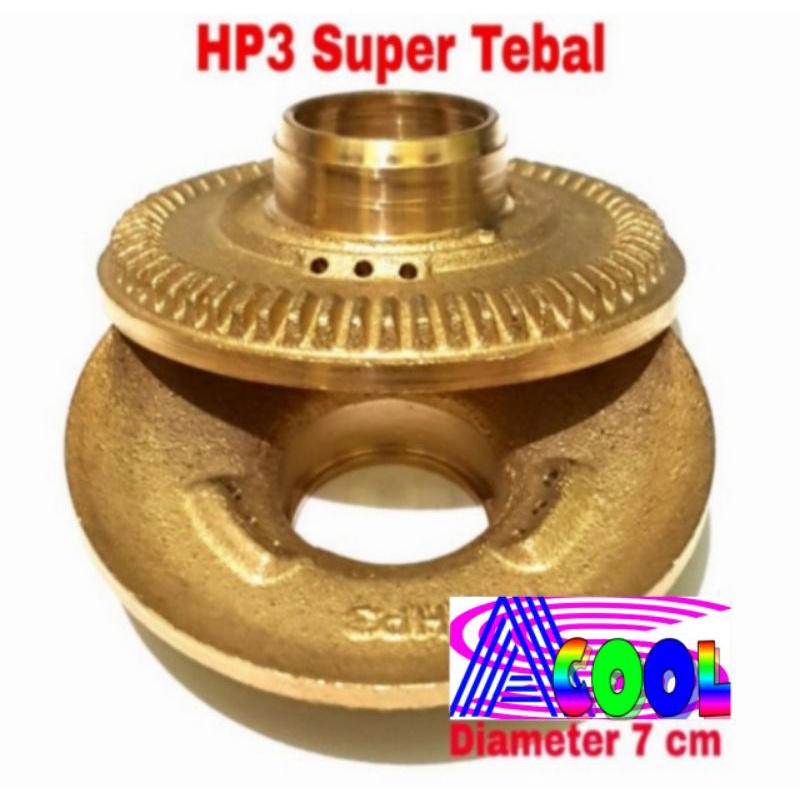 Burner Hp3 SUPER TEBAL Kuningan Kompor Gas Hitachi Todachi TDC Kecil