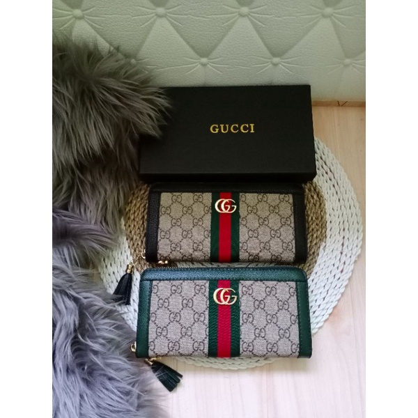 DOMPET GUCCI PANJANG 1 RESLETING FREE BOX