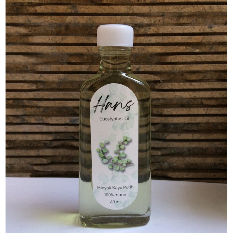 HANS Eucalyptus Oil 60ml / Minyak Kayu Putih Asli Ambon