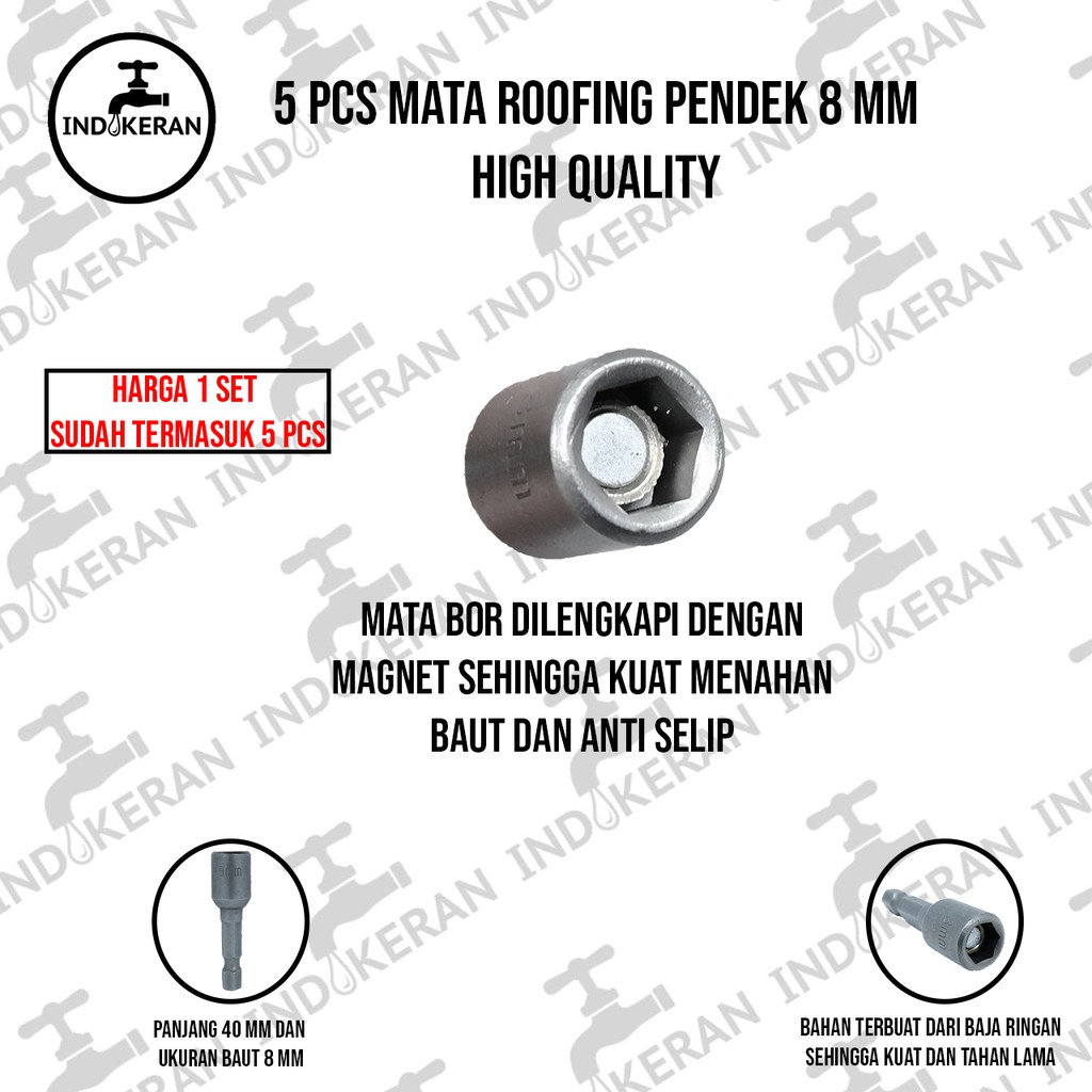 INDOKERAN - Mata Roofing Pendek/Panjang - 5 Pcs - High Quality