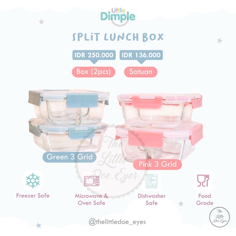 Little Dimple Split Lunch Box