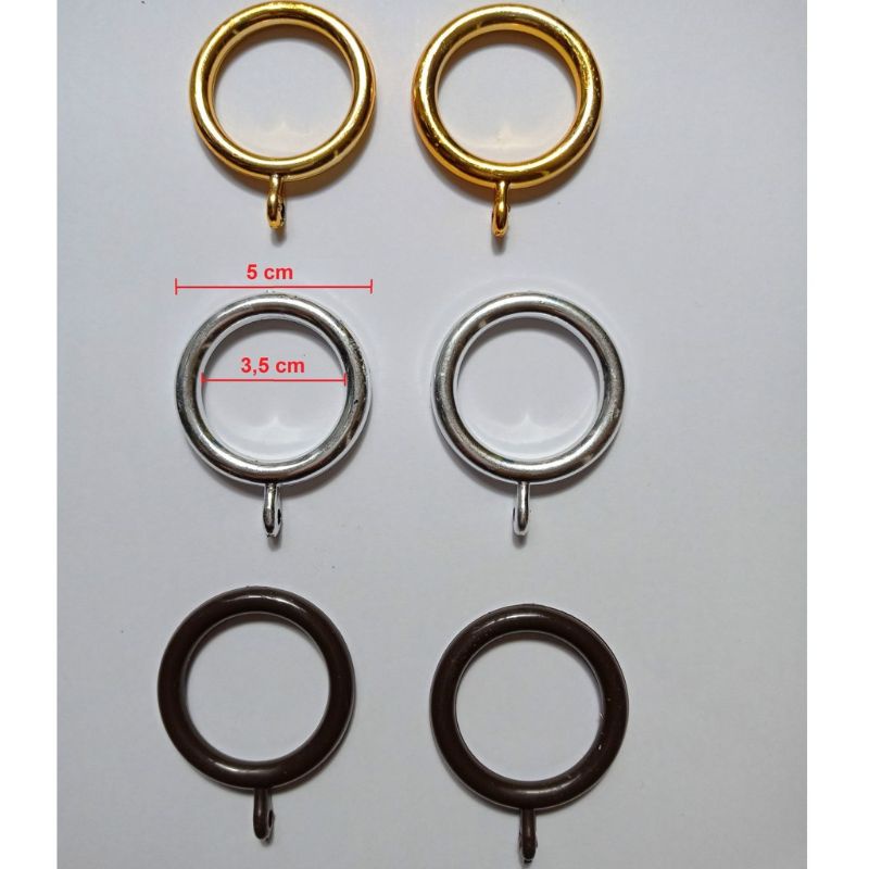 RING GORDEN / CANTOLAN KAWAT TIRAI/ CINCIN GORDEN / BULATAN GORDEN / RING REL (6 pcs)
