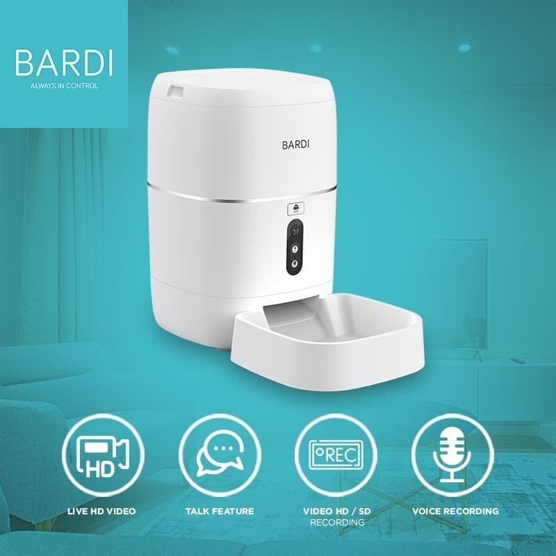 Bardi Smart Pet Feeder Dispenser Makanan Otomatis Anjing/Kucing WIFI