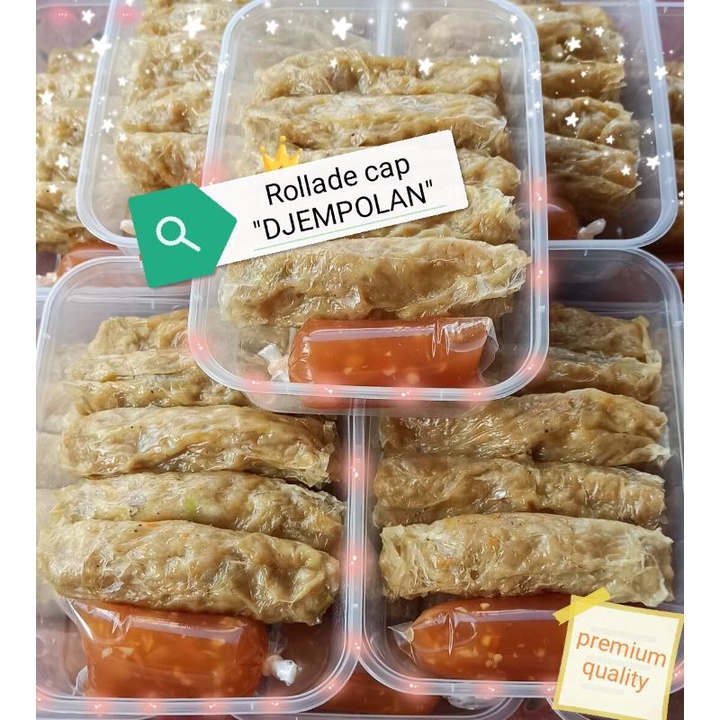 

Rollade ayam udang ngohiong cap DJEMPOLAN halal PREMIUM QUALITY hekeng gohiong ngohiang rolade kekian