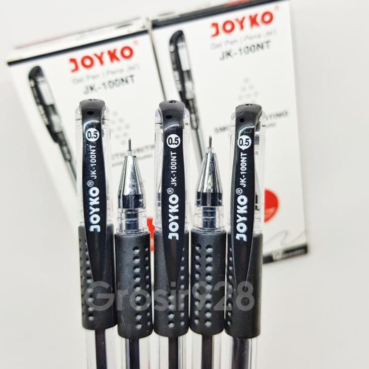 

DISCOUNT !!! 6.6 (Per 12) Gel Pen / Pulpen Gel / Pena Jel Hitam Joyko JK-100NT JK100NT [KODE 8]