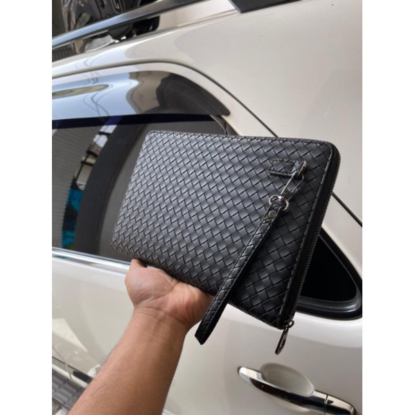 Clutch Pria / Tas tangan original Handbag Kulit pria/wanita premium botega Dompet Kartu