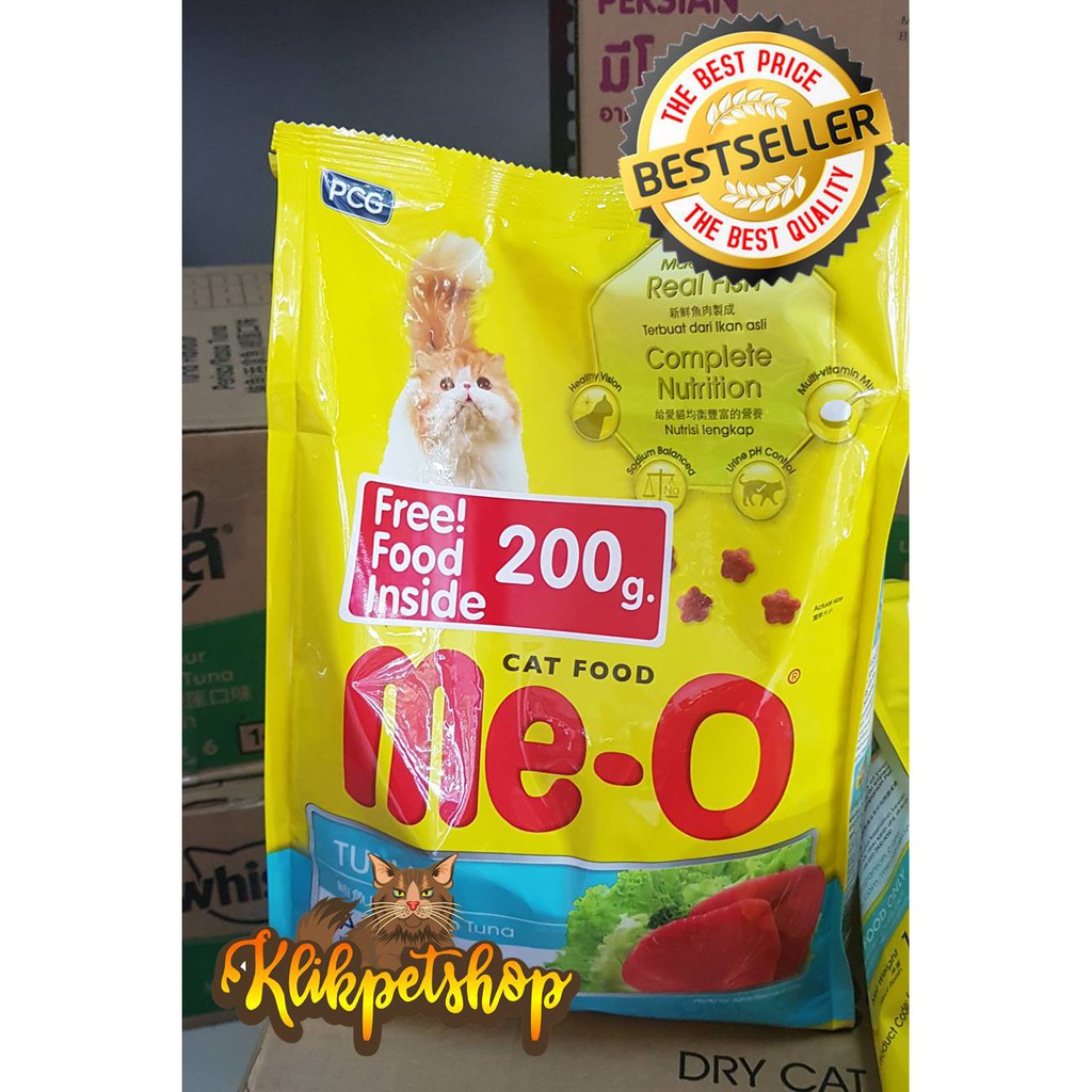 Makanan Kucing MEO Dewasa 1 kg Bonus 200 Gram Kemasan Fresh pack