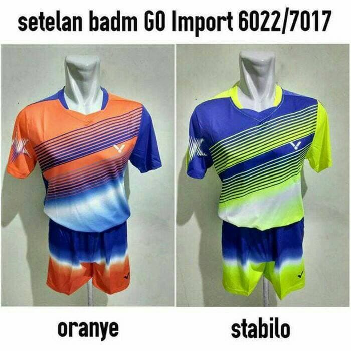 kaos/baju badminton setelan victor import