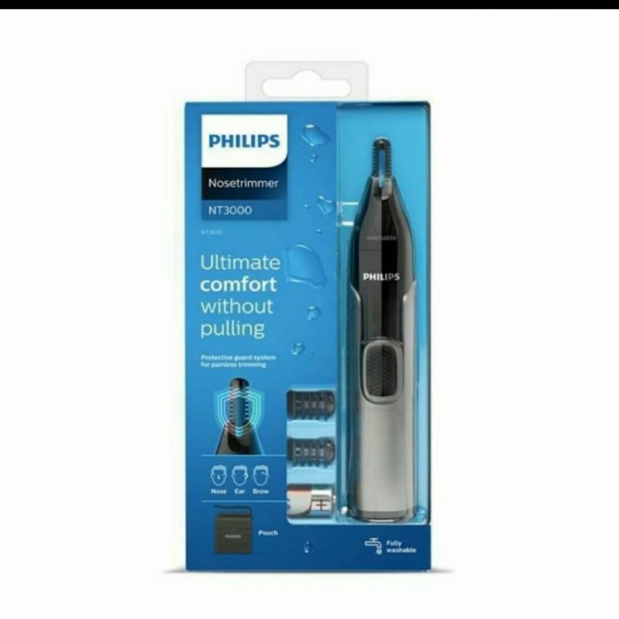 Philips NT 3650 memangkas bulu hidung, telinga, dan alis. NOSETRIMMER