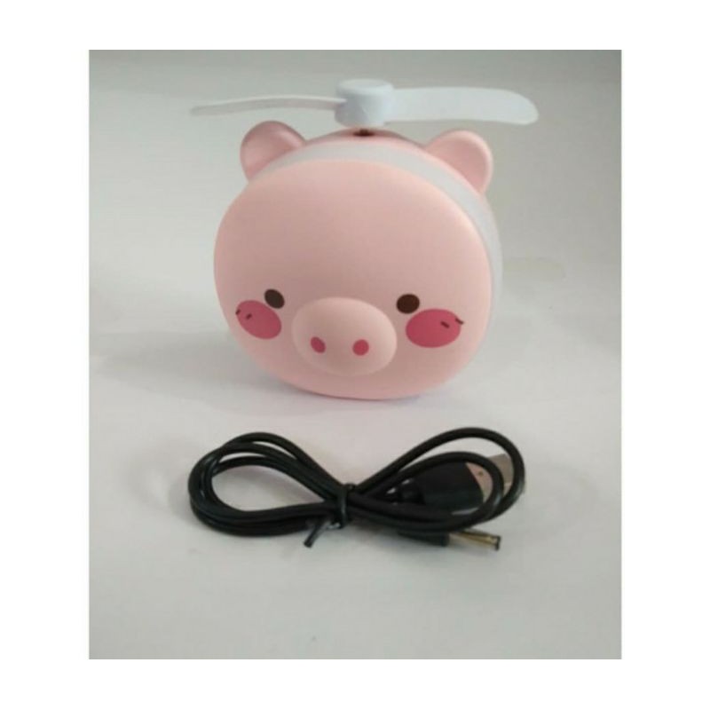 Cermin plus kipas dan lampu led animal - cermin mini animal