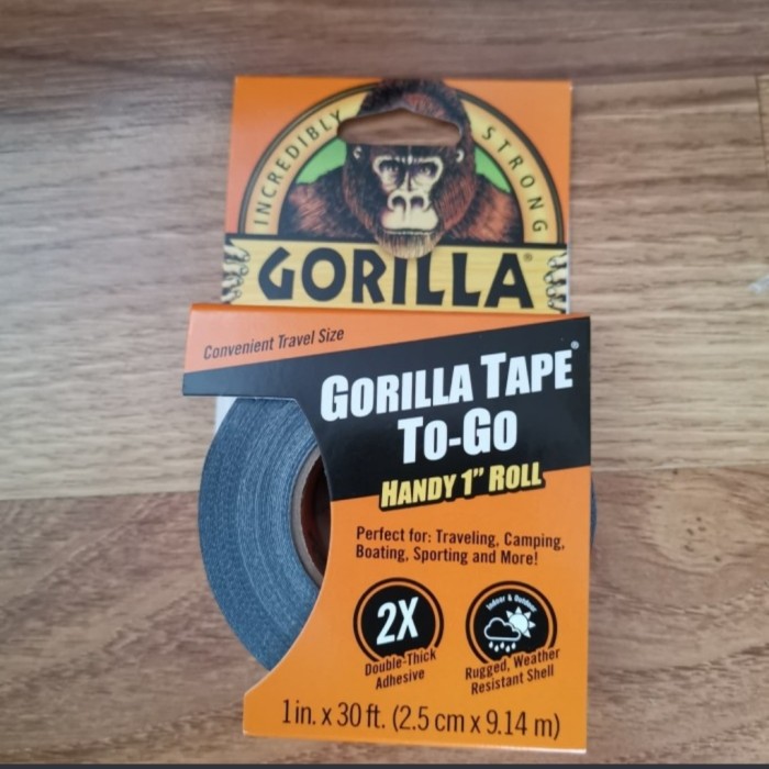 Isolasi Lakban Gorilla Tape To Go Handy Roll 1 inc ORIGINAL