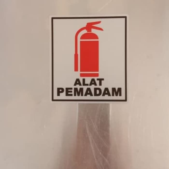 

SIGN LABEL K3 RAMBU SAFETY ALAT PEMADAM UK 8.5X9.5CM