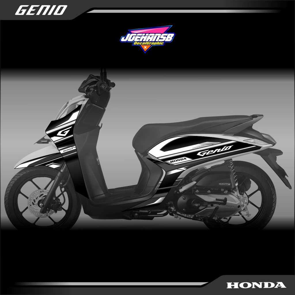 Striping GENIO - Stiker Motor Honda Genio Variasi - STRIPS SIMPLE