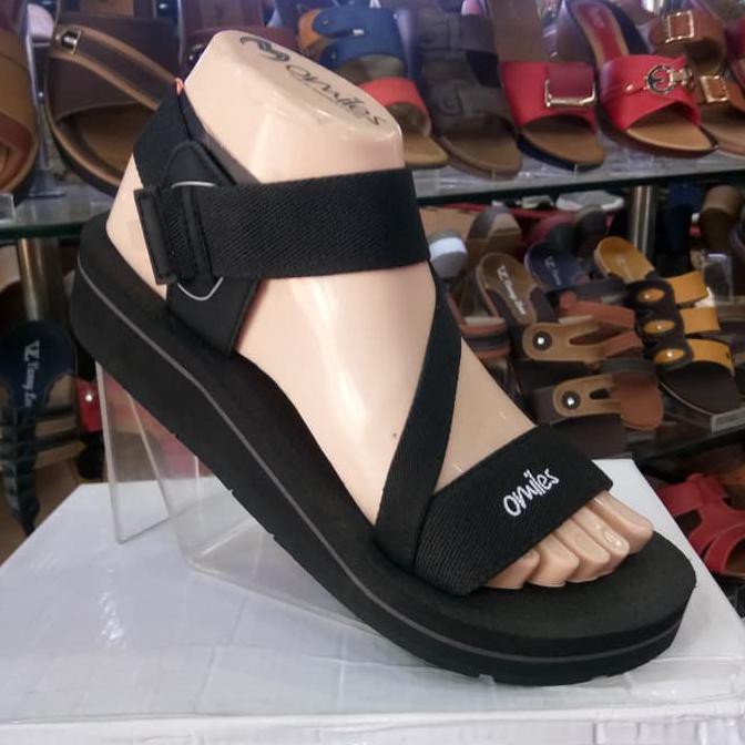 Barang Berkualitas mumtaz2015 sendal gunung omiles tali ghea ory - Hitam, 36 BARANG BAGUS