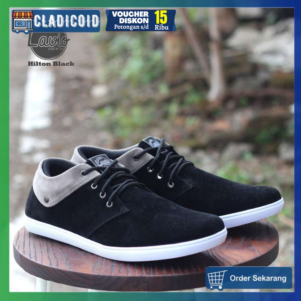 Sepatu Sneakers Casual Pria Keren Original TerlarisHilton Sepatu Santai, Nongkrong, Jalan, Anak Muda