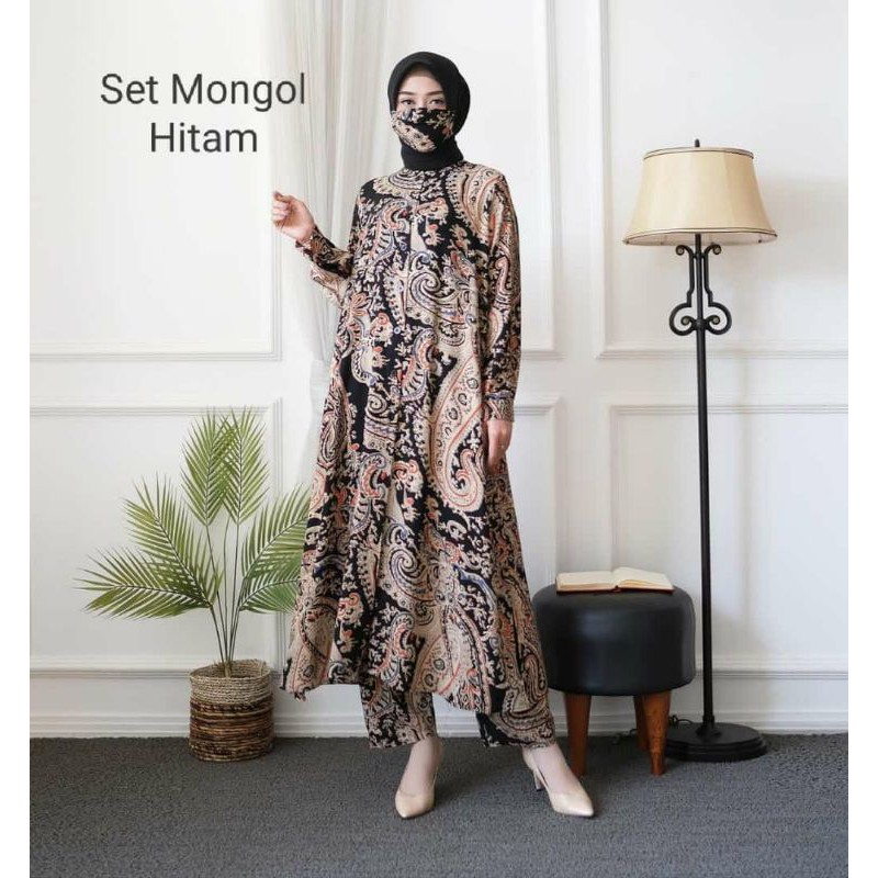 BAJU TUNIK SET MONGOL UNTUK REMAJA PUTRI KEREN BANGET