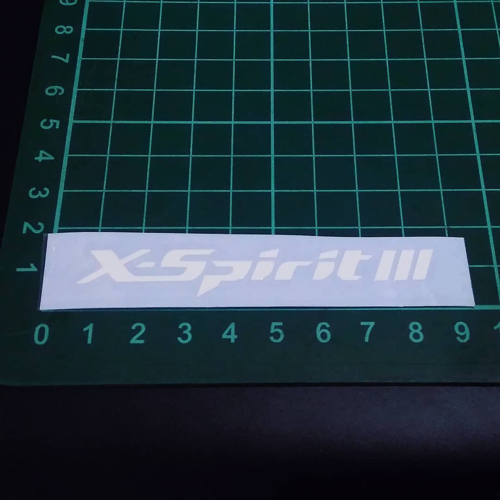 

Cutting Sticker X Spirit 3 putih 9cm