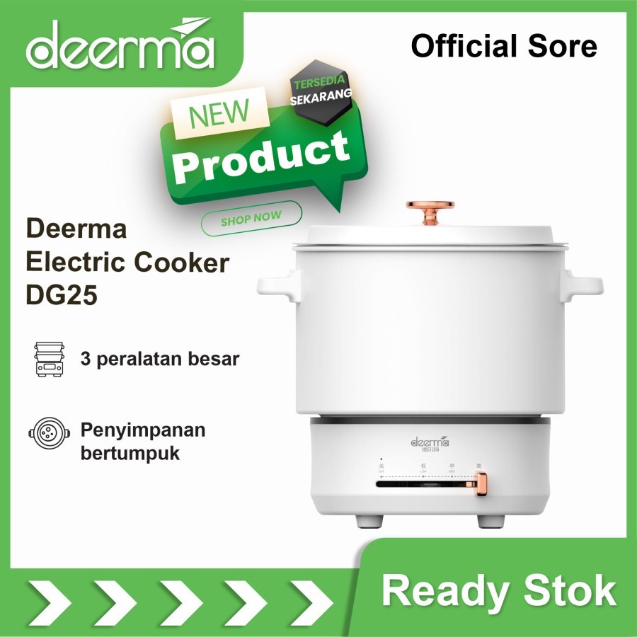 Deerma DG25 Multifunctional Cooking Pot Rice Cooker 500w 1.5L