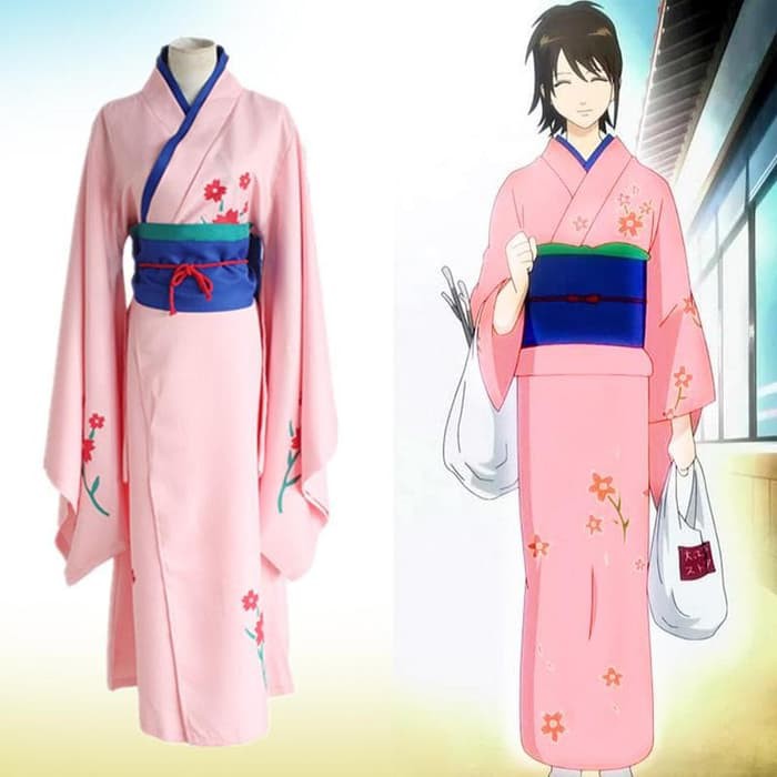 Gintama Shimura Tae Kimono Yukata Cosplay Costume kimono anime