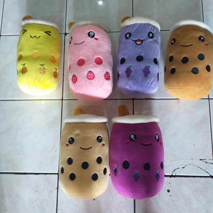 Boneka Boba Milk Tea Tinggi 30cm / Boba Bubble / Bantal Minuman