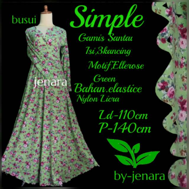 GAMIS SANTAI/GAMIS BALI/BAJU BALI/BAJU SYAR'I