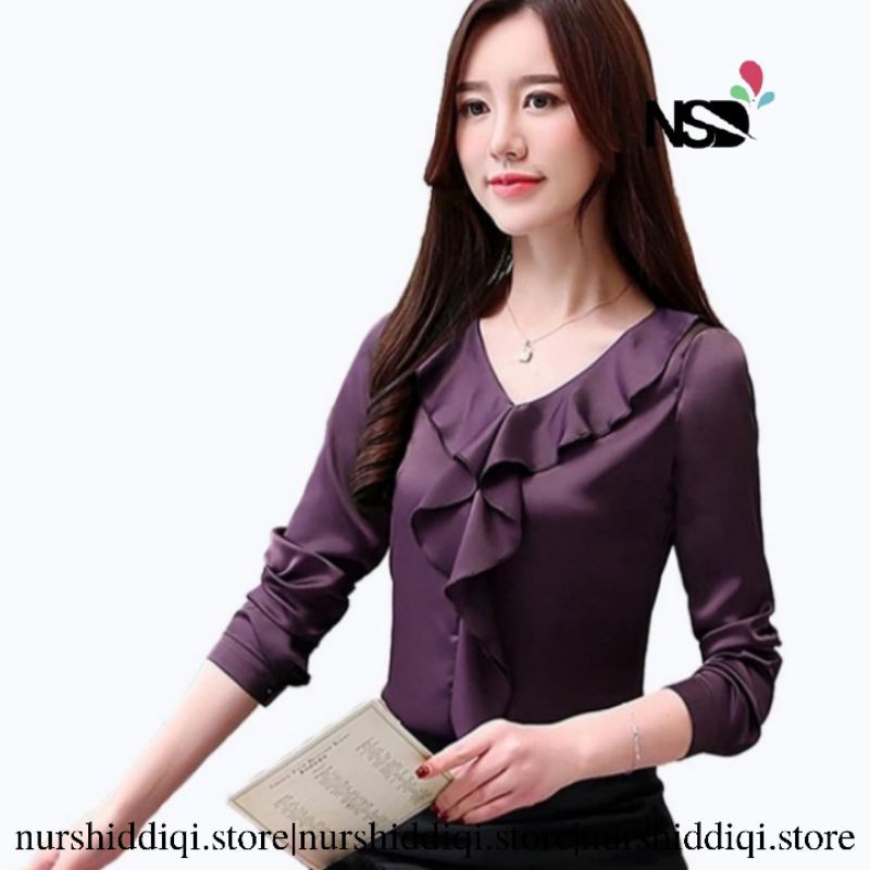 Blouse Wanita Variasi Rample Gaya Korea / HANEUL