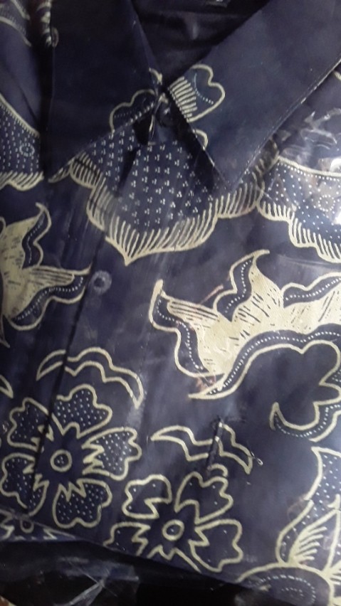 Sedjiwo Dongker Kemeja Batik Pria Full Furing Bahan Katun Halus Primisima