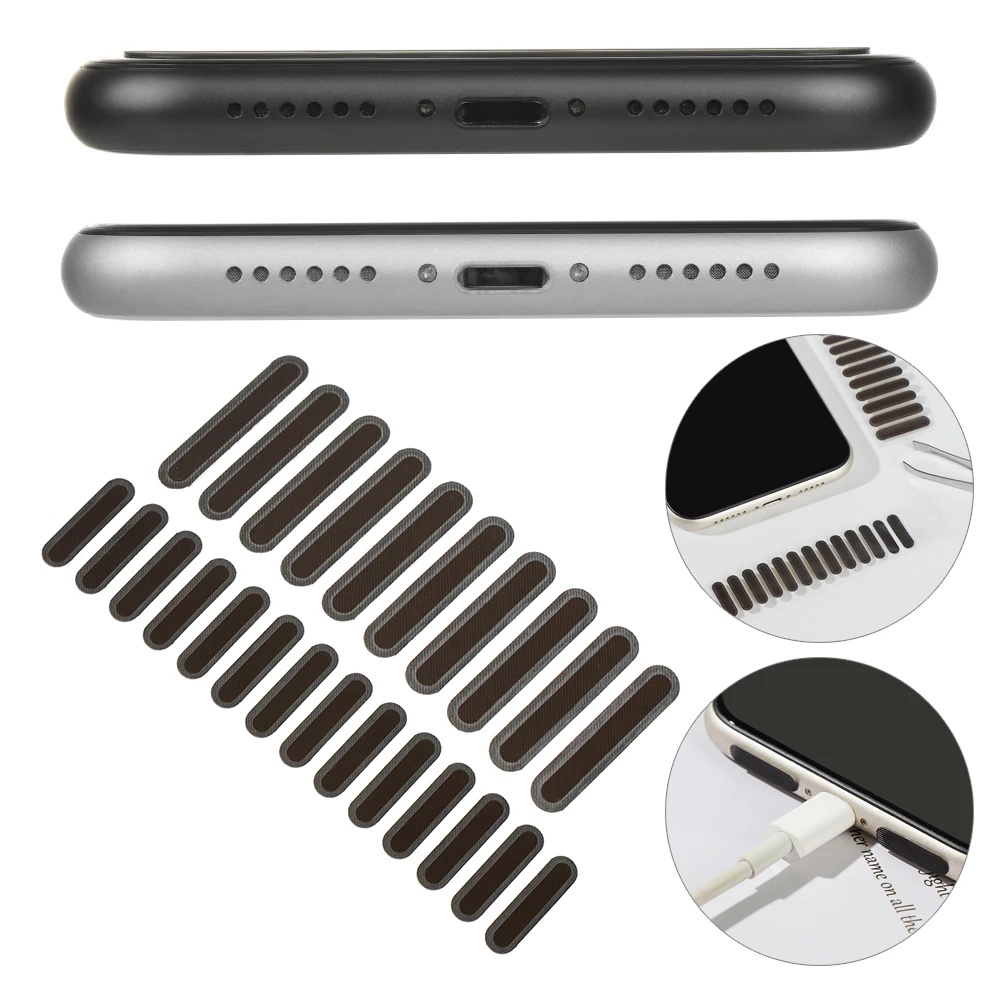 10 / 14Pcs Stiker Jaring Anti Debu Portable Universal Untuk Speaker / Smartphone