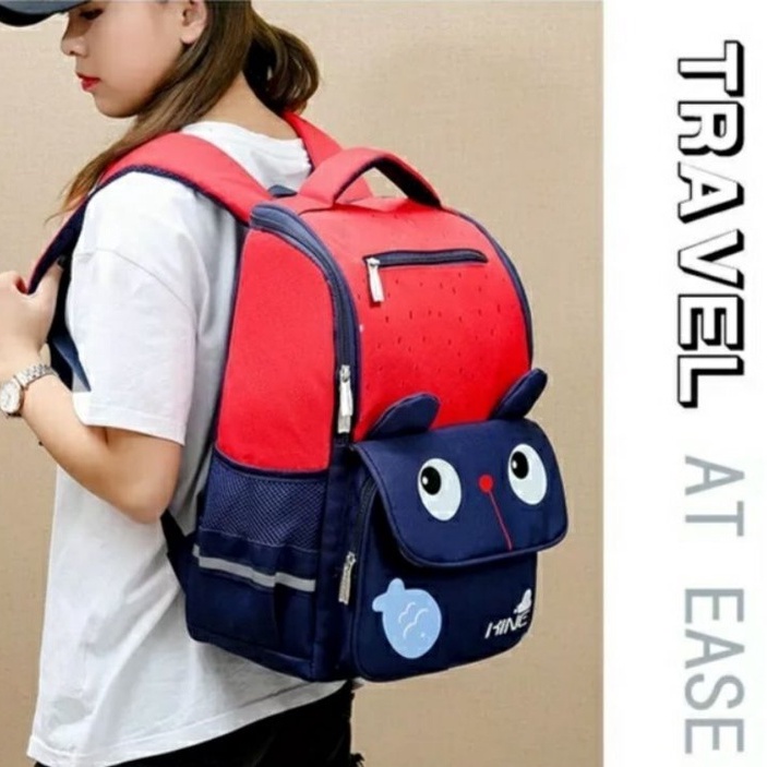 MOEZHA TAS _ tas sekolah anak laki-laki anak perempuan backpack(Kine) sekolah anak sd smp sma kuliah multifungsi