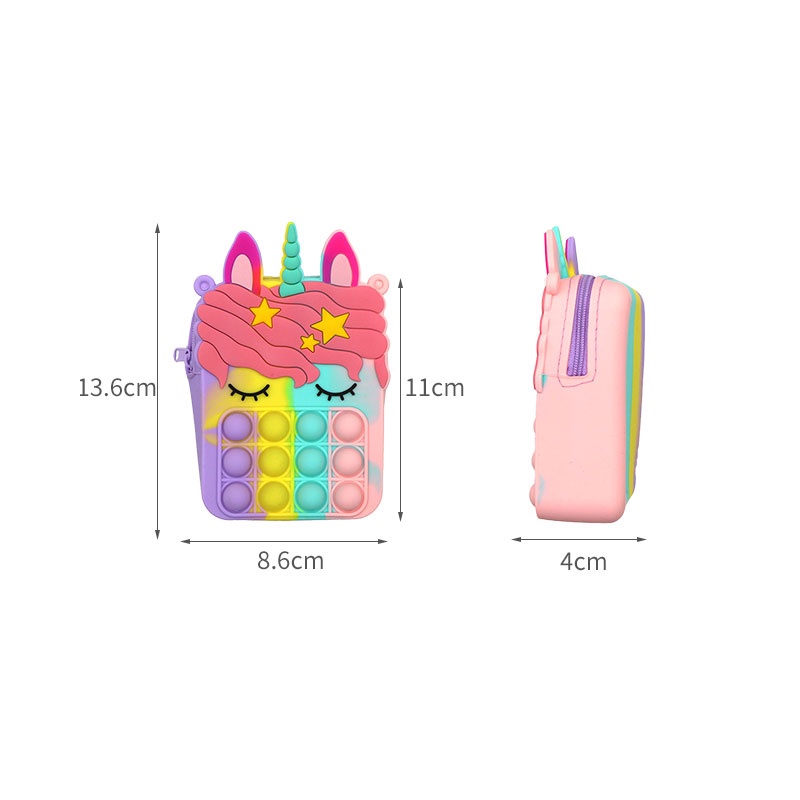 TAS ANAK PONY POP IT JELLY TAS SELEMPANG ANAK POP IT RUBBER JELLY / SLING BAG LUCU IMPOR LAKI PEREMPUAN COWOK CEWEK MURAH