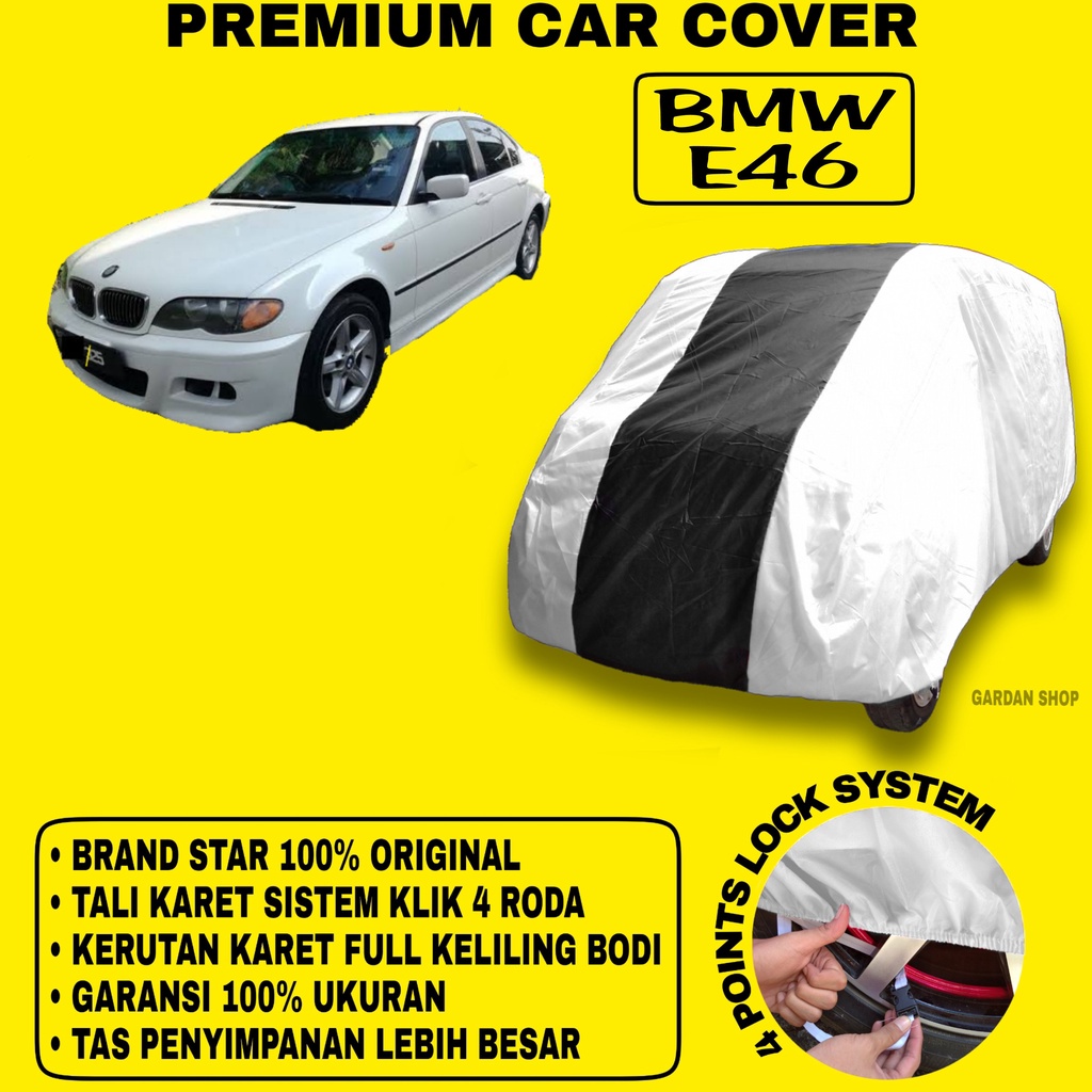 Body Cover BMW E46 SILVER HITAM Penutup Bodi Mobil Bmw E46 Waterproof PREMIUM