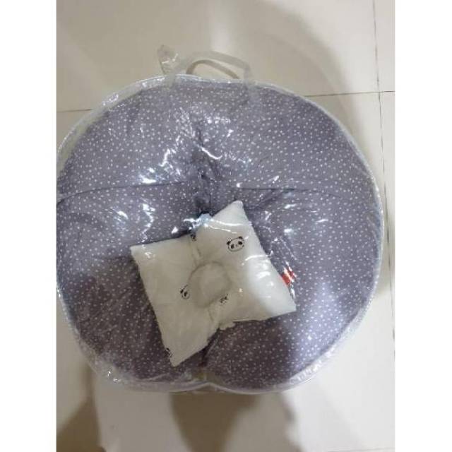 Omiland Nursing Pillow Bantal Menyusui + Free Bantal Lengan Peang Panda Series - OWB 1141