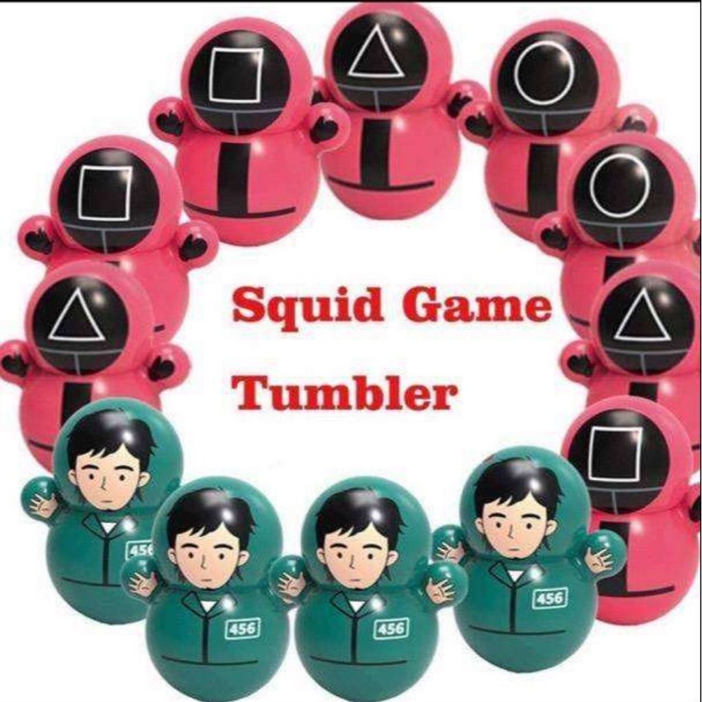 DS-Squid Game Tumbler Stress Relief Toy / Mainan Tumbler Squid game / Boneka Goyang Squid Game / Boneka Goyang Mini Lucu Import Murah