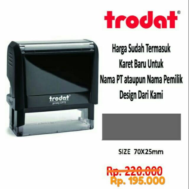 

Stempel trodat 4915 size 70x25mm