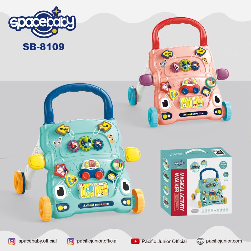 Spacebaby Sugarbaby Baby Bebe smart Push Walker  Bantu Jalan Bayi