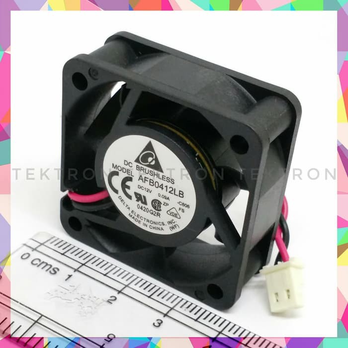 Fan 12v 0.09Amp 4cm merk DELTA 4*4, 4x4, tebal 1.5cm