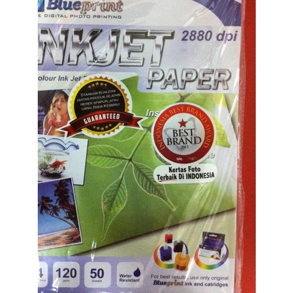 

♂ Kertas Foto Inkjet Paper A4 120 gram Blueprint Photo Paper BP-IPA4120 ♀