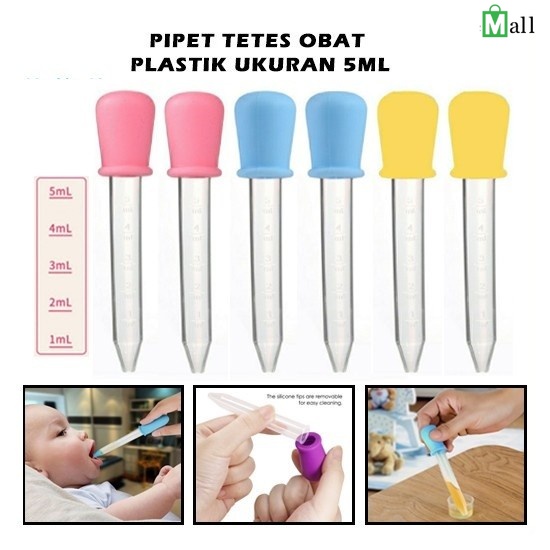 Jual PT05 - PIPET OBAT BAYI ANAK UKURAN 5 ML / PIPET TETES MINUM OBAT ...