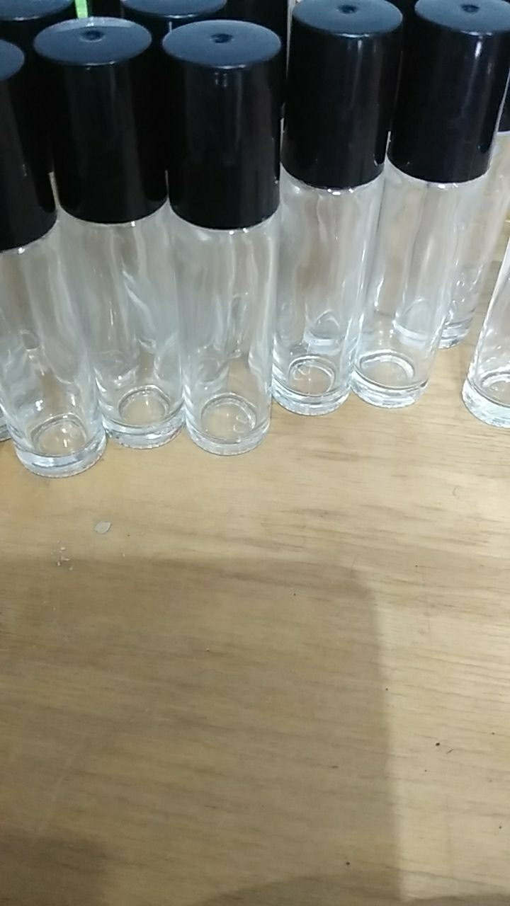 Botol Roll On 10ml, 15ml Kaca Tebal Transparan Essential Oil, Parfum