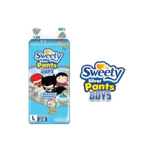 SWEETY SILVER PANTS BOYS - L 28