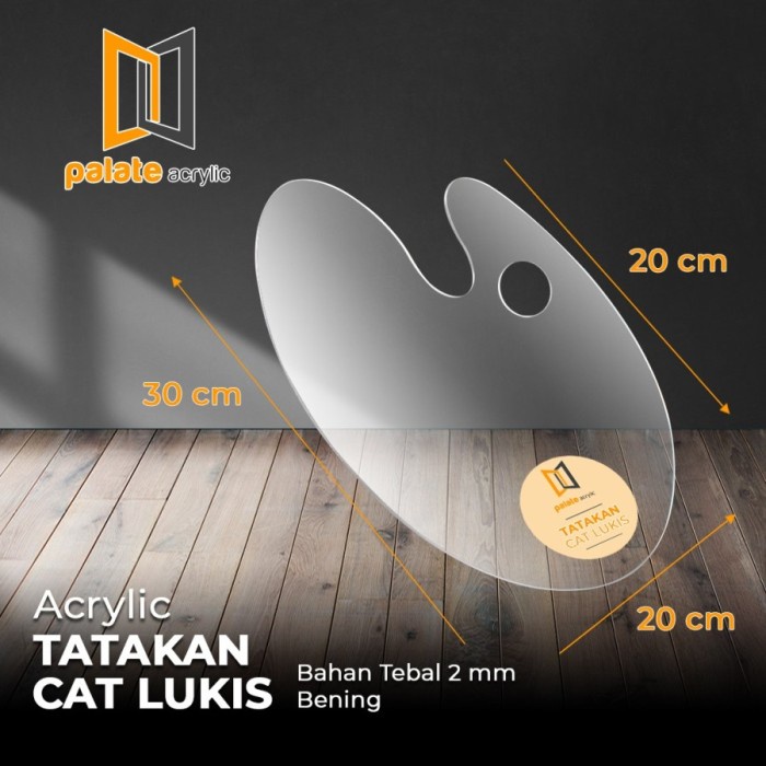 

Produk Terbaru Acrylic Pallete Akrilik Palet Cat Oval Lonjong Alas Lukis Cat