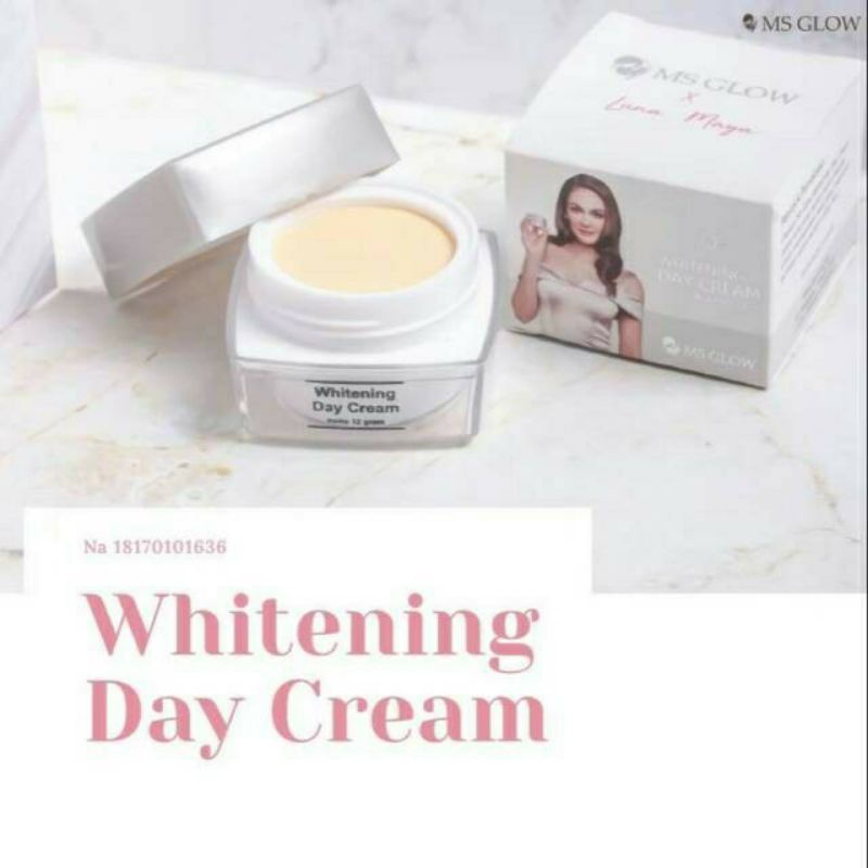DAY CREAM MS GLOW / MS GLOW WHITENING DAY CREAM / ECER CREAM WAJAH MS GLOW