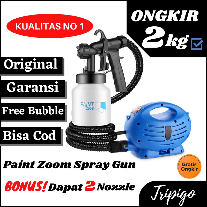 Paint Zoom Compressor Spray Gun Kompresor Mini Airbrush Alat Cat Mesin Semprot Listrik Murah