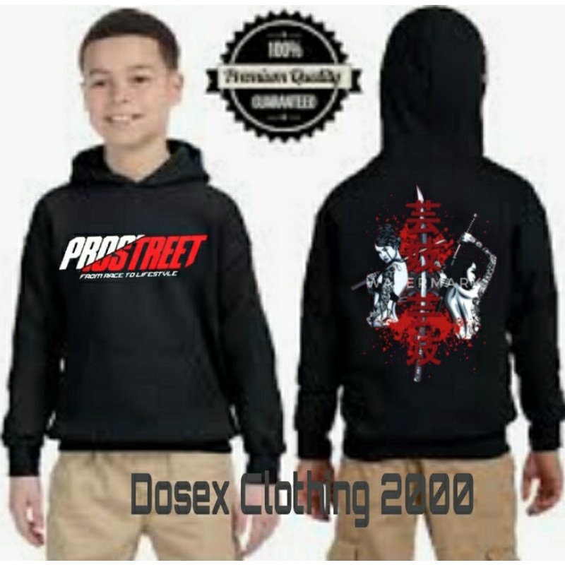 Hoodie Prostreet Geisha Samurai Ninja Anak Laki laki Usia 3_10 Tahun