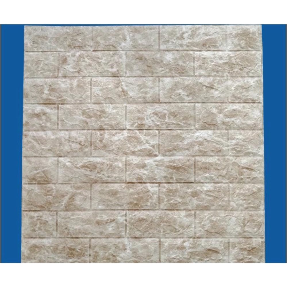 Wallpaper Tembok Dinding 3D Model Batu Bata Putih/Walpaper Tembok Dinding Untuk Mempercantik Ruangan-Marbel Milo