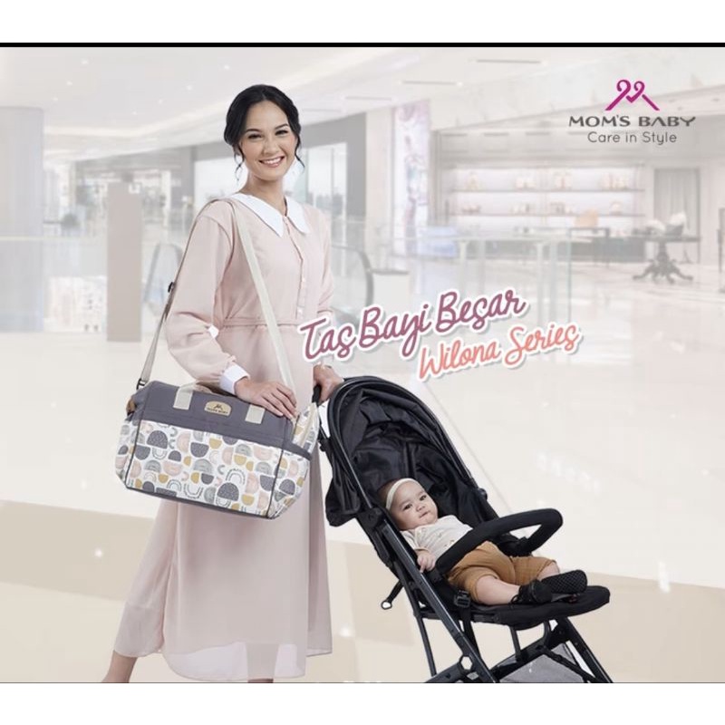 Mom’s Baby Tas Bayi Besar + Tabung Botol Susu Wilona Series - MBT 3050