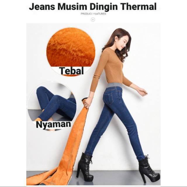 Celana Jeans Musim Dingin / Long John Thermal Leggings 07