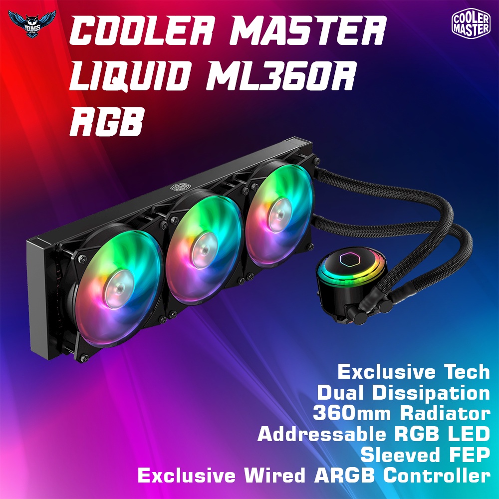 COOLER MASTER LIQUID ML360R RGB | AIO Watercooling 360mm